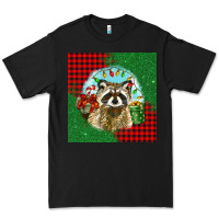 Black christmas raccoon Premium Tee - BarkalooDesign