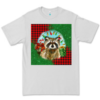 Dove Grey christmas raccoon Premium Tee - BarkalooDesign