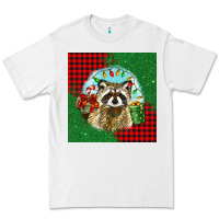 White christmas raccoon Premium Tee - BarkalooDesign