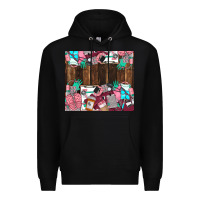 Black custom name Premium Hoodie - LillyAllenDesigns