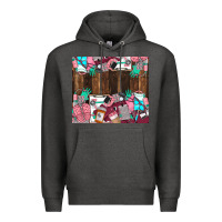 Charcoal Heather custom name Premium Hoodie - LillyAllenDesigns