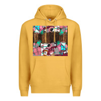 Mustard custom name Premium Hoodie - LillyAllenDesigns