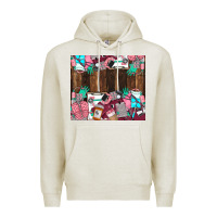 Oatmeal Heather custom name Premium Hoodie - LillyAllenDesigns