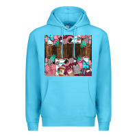 Ocean Blue custom name Premium Hoodie - LillyAllenDesigns
