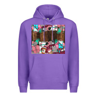 Purple custom name Premium Hoodie - LillyAllenDesigns