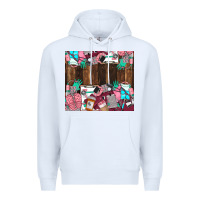 White custom name Premium Hoodie - LillyAllenDesigns