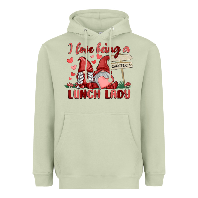 I Love Being A Lunch Lady Heavyweight Hoodie by MaliasSmallBusiness | Teevron