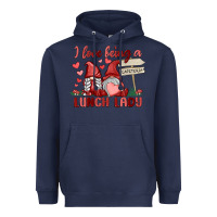 Navy i love being a lunch lady Heavyweight Hoodie - MaliasSmallBusiness