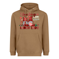 Toasted Coconut i love being a lunch lady Heavyweight Hoodie - MaliasSmallBusiness
