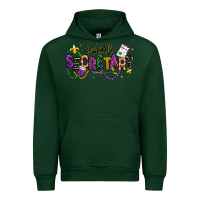 Forest Green mardi gras school secretary Urban Hoodie - texasbilliewilder