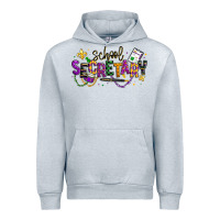 Heather Grey mardi gras school secretary Urban Hoodie - texasbilliewilder
