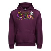 Mauve Wine mardi gras school secretary Urban Hoodie - texasbilliewilder
