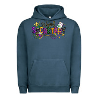 Pigment Midnight Navy mardi gras school secretary Urban Hoodie - texasbilliewilder