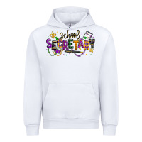 White mardi gras school secretary Urban Hoodie - texasbilliewilder