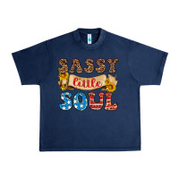 Navy sassy little soul Urban Heavy Tee - HRA Design Shop
