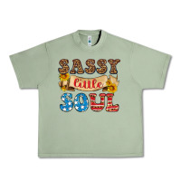 Oil Green sassy little soul Urban Heavy Tee - HRA Design Shop