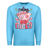 Ocean Blue feeling lucky Premium Sweatshirt - MaliasSmallBusiness