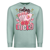 Seafoam feeling lucky Premium Sweatshirt - MaliasSmallBusiness
