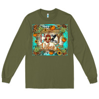 Army Green cozy vibes tumbler Long Sleeve Tee - BundleAndBundleShop