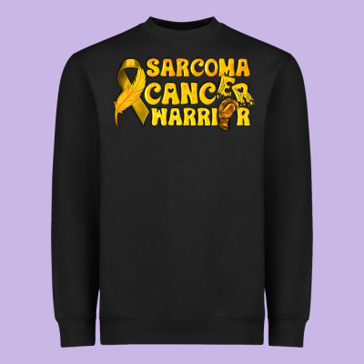 Sarcoma Cancer Warrior Heavyweight Sweatshirt Designed By Texasbilliewilder
