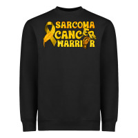 Black Sarcoma Cancer Warrior Heavyweight Sweatshirt - texasbilliewilder