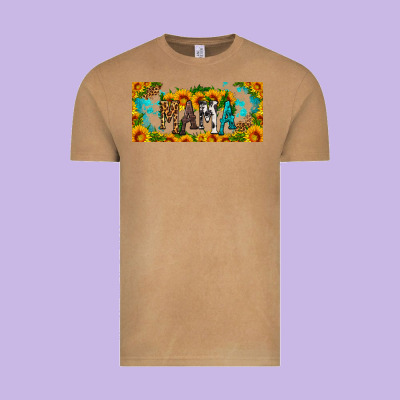 Mama Sunflower Libbey Cup Vintage Tee Designed By Hra Design Shop