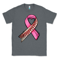 Charcoal Heather breast cancer sport ribbons Classic Tee - AdoDesignShop