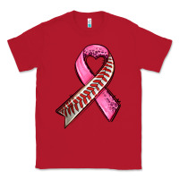 Red breast cancer sport ribbons Classic Tee - AdoDesignShop