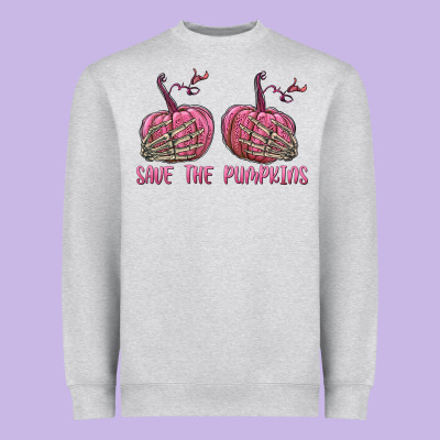 Save The Pumpkins Heavyweight Sweatshirt Designed By Texasbilliewilder