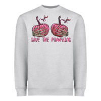 Heather Grey Save The Pumpkins Heavyweight Sweatshirt - texasbilliewilder