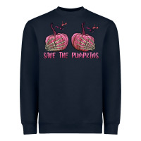 Navy Save The Pumpkins Heavyweight Sweatshirt - texasbilliewilder