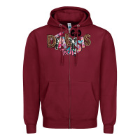 Burgundy dialysis technician kidney tech Zipper Hoodie - NancyCooperArtShop