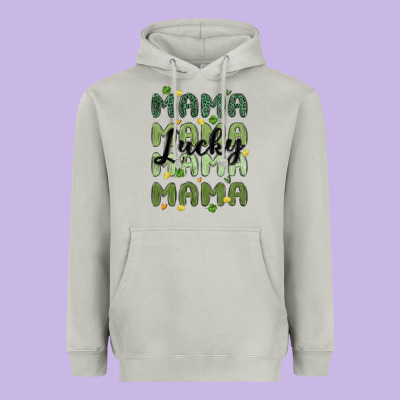 Lucky Mama Heavyweight Hoodie Designed By Maliassmallbusiness