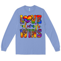 Colony Blue love always wins Long Sleeve Tee - JahusDesignShop