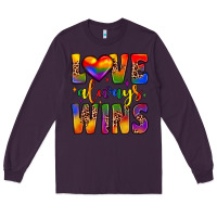 Plum love always wins Long Sleeve Tee - JahusDesignShop
