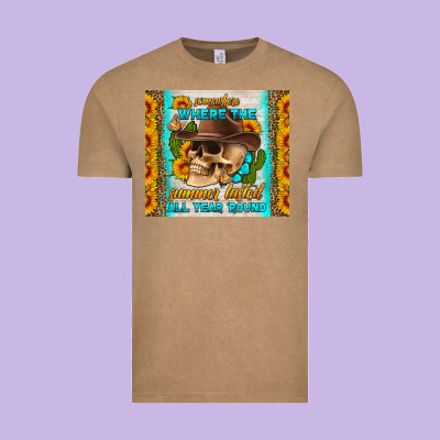 Somewhere Where The Summer Lasted All Year Around Tumbler Vintage Tee Designed By Hra Design Shop