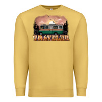 Antique Gold traveler Premium Sweatshirt - NancyCooperArtShop