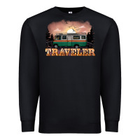 Black traveler Premium Sweatshirt - NancyCooperArtShop
