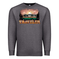 Charcoal Heather traveler Premium Sweatshirt - NancyCooperArtShop