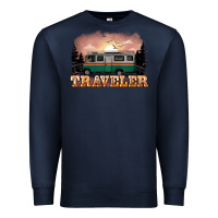 Navy traveler Premium Sweatshirt - NancyCooperArtShop
