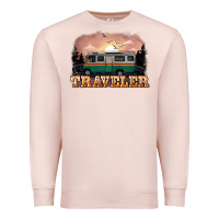 Pale Pink traveler Premium Sweatshirt - NancyCooperArtShop