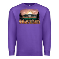 Purple traveler Premium Sweatshirt - NancyCooperArtShop
