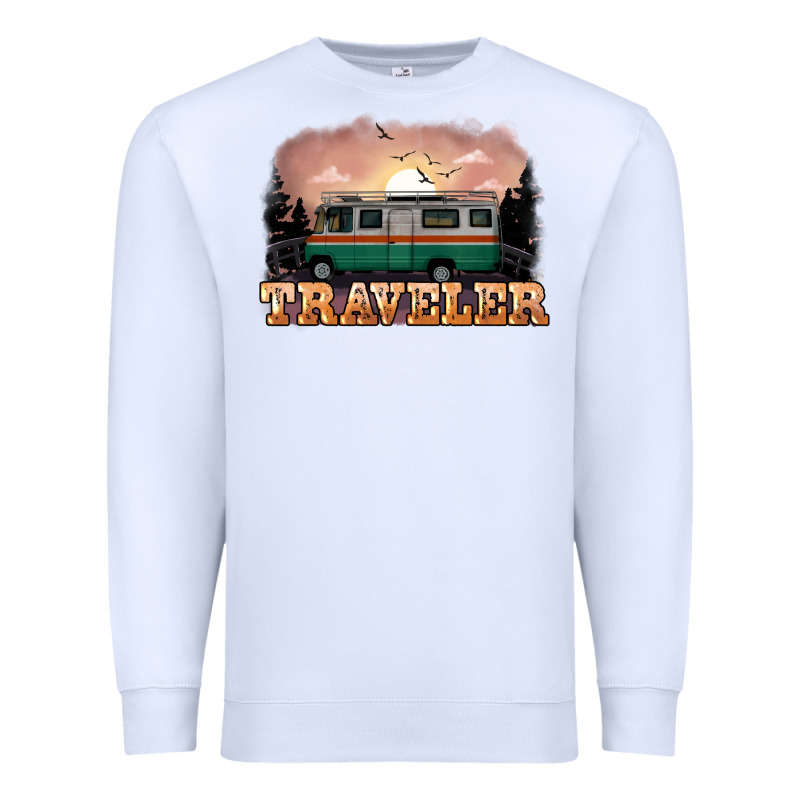 Traveler Premium Sweatshirt by NancyCooperArtShop | Teevron