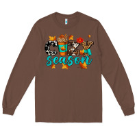 Chestnut cozy season with coffee cup Long Sleeve Tee - AdoDesignShop