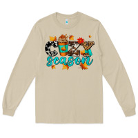 Mushroom cozy season with coffee cup Long Sleeve Tee - AdoDesignShop