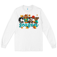 White cozy season with coffee cup Long Sleeve Tee - AdoDesignShop