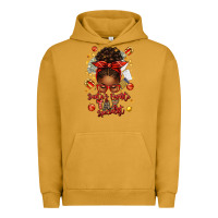 Pigment Peanut Butter santa favorite tax specialist afro messy bun Urban Hoodie - texasbilliewilder