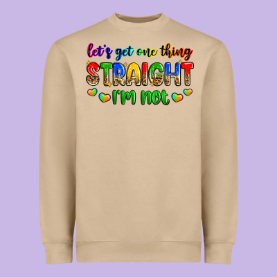 Let's Get One Thing Straight I'm Not Heavyweight Sweatshirt Designed By Zillion Design Studio
