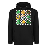 Black checker board lucky charms Heavyweight Hoodie - MaliasSmallBusiness