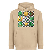 Mushroom checker board lucky charms Heavyweight Hoodie - MaliasSmallBusiness